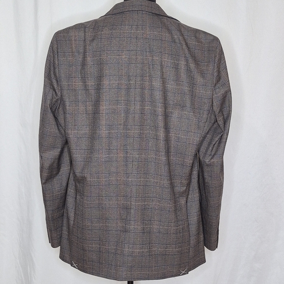 Tommy Hilfiger NWT THFLEX Brown Plaid Sport Coat - Size 44L - Picture 4 of 16